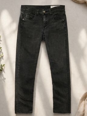 rag & bone/JEAN The Dre Slim Boyfriend Skinny Jeans in AGD Dark Olive Size 24